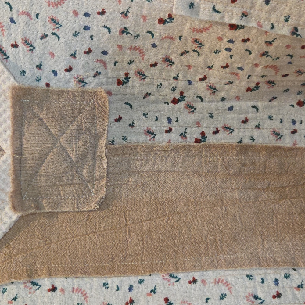 POL Cream and Tan Patchwork Pullover NWT - image 3